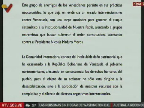 Comunicado | CNE reafirma su apoyo al Pdte. Maduro en la defensa de la paz y la independencia de Venezuela