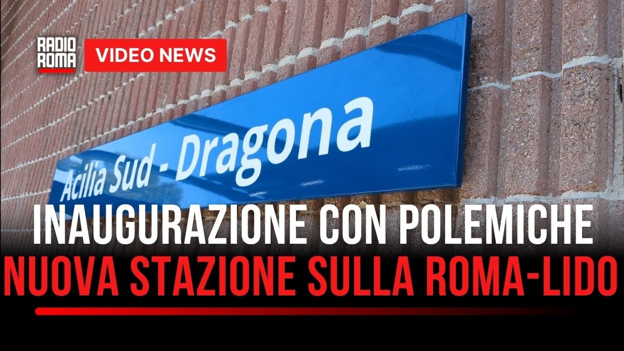 Inaugurazione con polemiche, nuova stazione della Roma-Lido