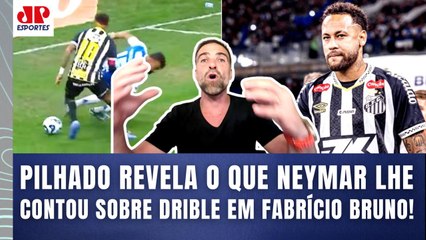 "SABE o que o NEYMAR ME FALOU sobre o DRIBLE no Fabrício Bruno???" Pilhado CONTA | Cruzeiro x Santos