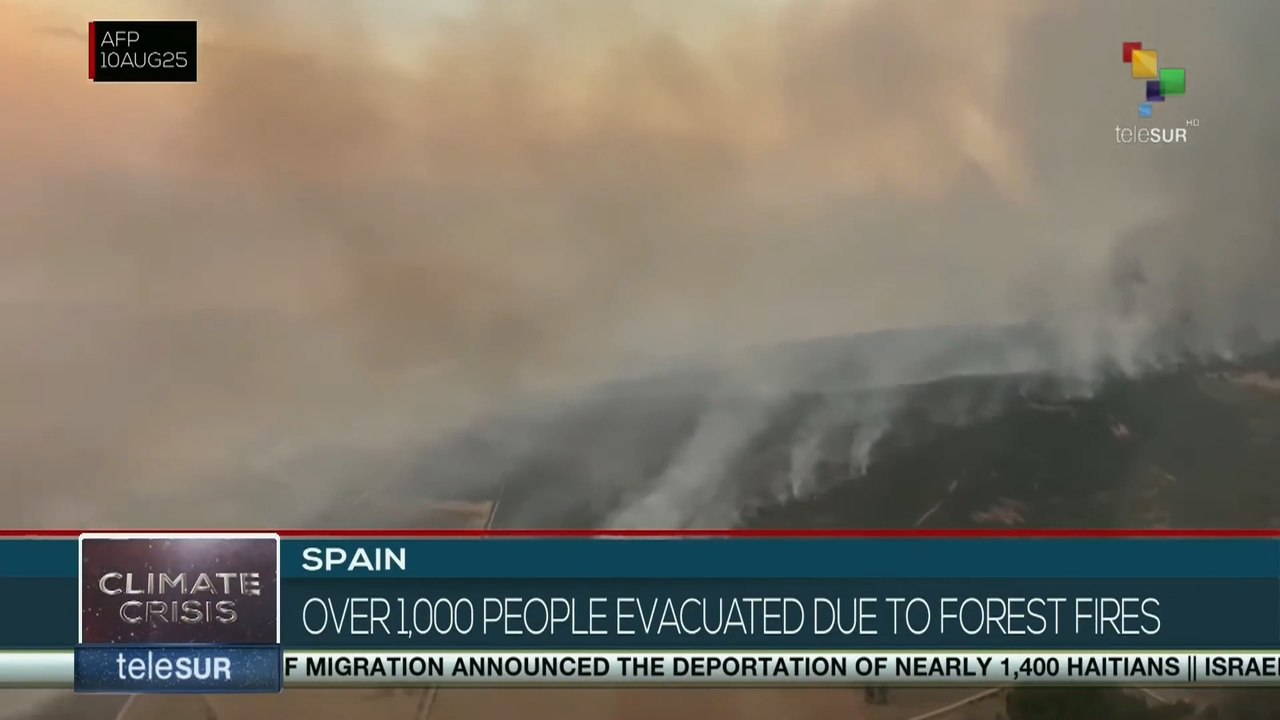 Spain: Over 1,000 people evacuated due to forest fires