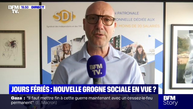 Suppression de deux jours fériés: C'est une proposition qui est très nettement rejetée , estime Jean-Guilhem Darré du syndicat des indépendants et des TPE