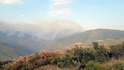 El incendio de Las Médulas en León sigue sin control