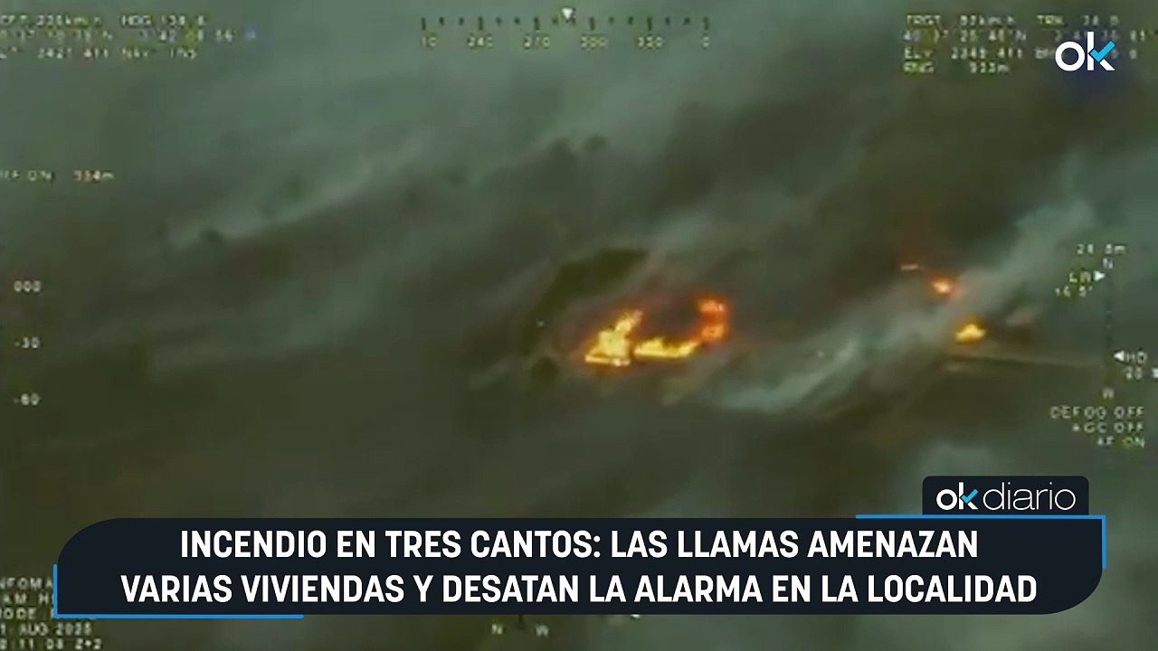 Incendio en Tres Cantos: las llamas amenazan varias viviendas y desatan la alarma en la localidad