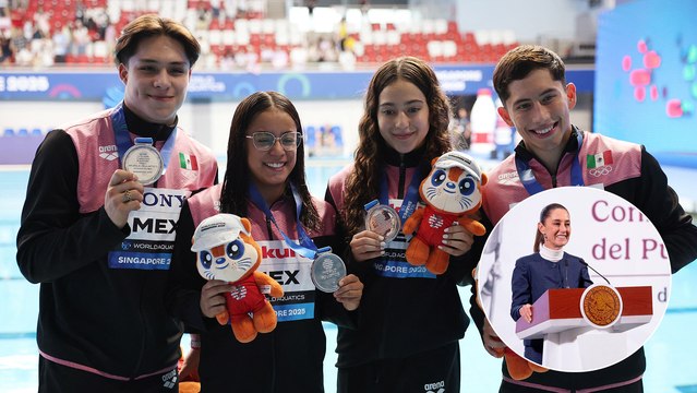 Claudia Sheinbaum felicita a los atletas mexicanos que están participando en los Juegos Olímpicos Junior
