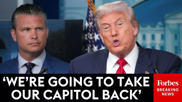Trump Formally Announces Federal Takeover Of Washington, D.C., To Combat Crime
