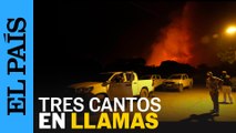 La UME se suma a la extinción del incendio en la localidad madrileña de Tres Cantos
