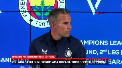 Robin van Persie: Fenerbahçe'ye saygı duyuyorum ama...