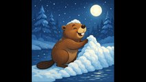 The Beaver Builds His Snowy Dam with Pride | Winter Song for Kids - North Dakota Fairytales
