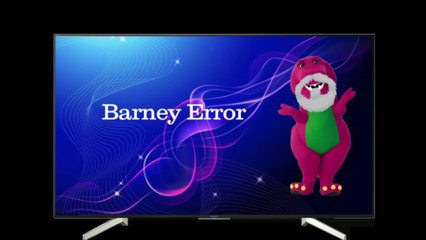 Barney Error Sony Bravia TV Set Edition
