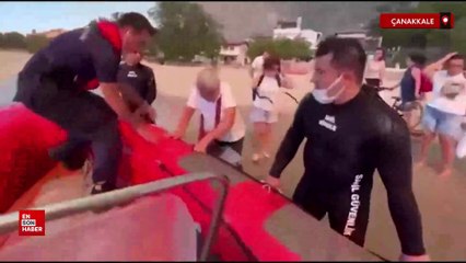 Çanakkale'deki yangında 348 kişi Sahil Güvenlik tarafından kurtarıldı