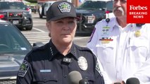 Law Enforcement In Austin, Texas, Hold Press Briefing After Deadly Shooting At Target