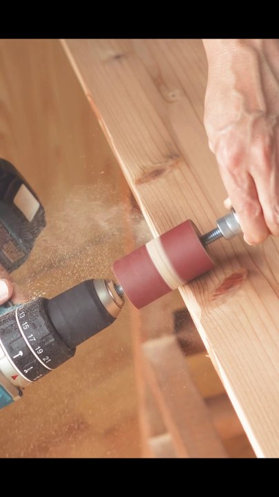 Woodworking Tips Using a Drill and Bearings / ponceuse pour perceuse