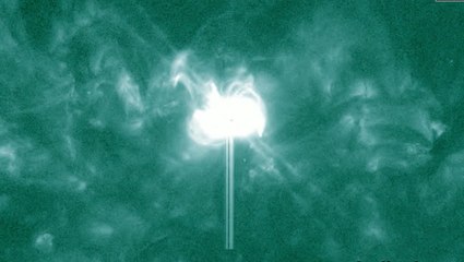 Sunspot Blasts Strong Flares That Are Seen In Multiple Wavelengths By Spacecraft