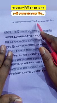 আয়তনে পৃথিবীর সবচেয়ে বড় ১০টি দেশ Learning Time BD