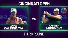 Kalinskaya stuns Anisimova in Cincinnati