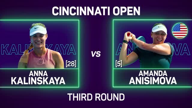 Kalinskaya stuns Anisimova in Cincinnati
