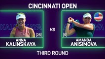 Kalinskaya stuns Anisimova in Cincinnati