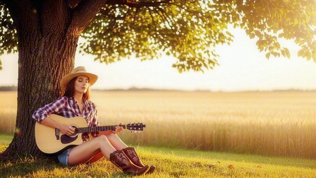 Country Road Music – Relaxing Acoustic Guitar for Open Skies & Quiet Nights