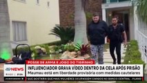 Influenciador grava vídeo dentro de cela após prisão