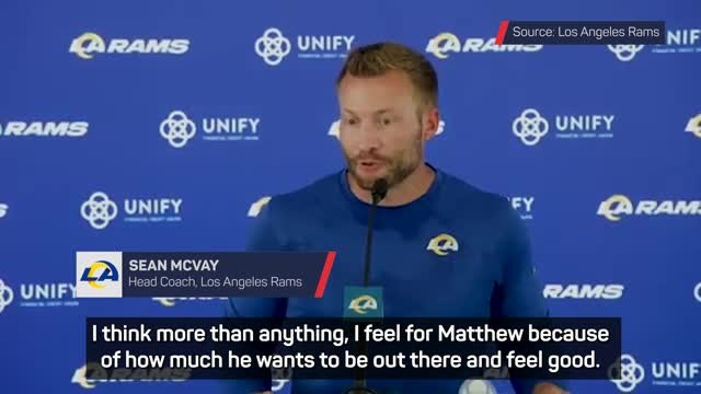 McVay confirms reasons why Stafford missed practice