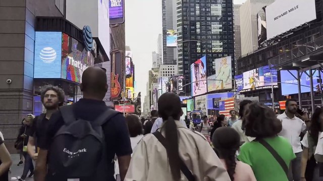 Times Square New York City 4K Walking Tour in Summer 2023 - Midtown Manhattan Wa
