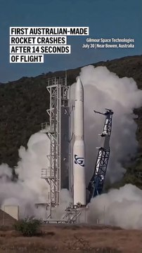 First Australian-made rocket crashes after 14 seconds of flight