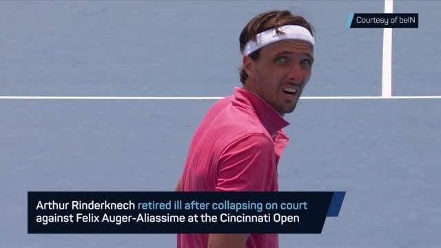Arthur Rinderknech retires ill after collapsing at Cincinnati Open