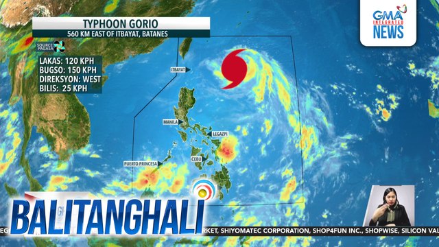 PAGASA - Batanes, isinailalim sa signal no. 1 dahil sa typhoon #GorioPH | Balitanghali