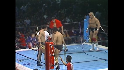 Antonio Inoki & Hulk Hogan vs. Tatsumi Fujinami & Akira Maeda (12/7/1983)