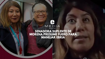 Nathaly Chávez, senadora por Morena, se excusa en fuero para manejar ebria