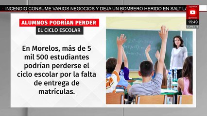 Miles de estudiantes en Morelos podrían perder el año escolar