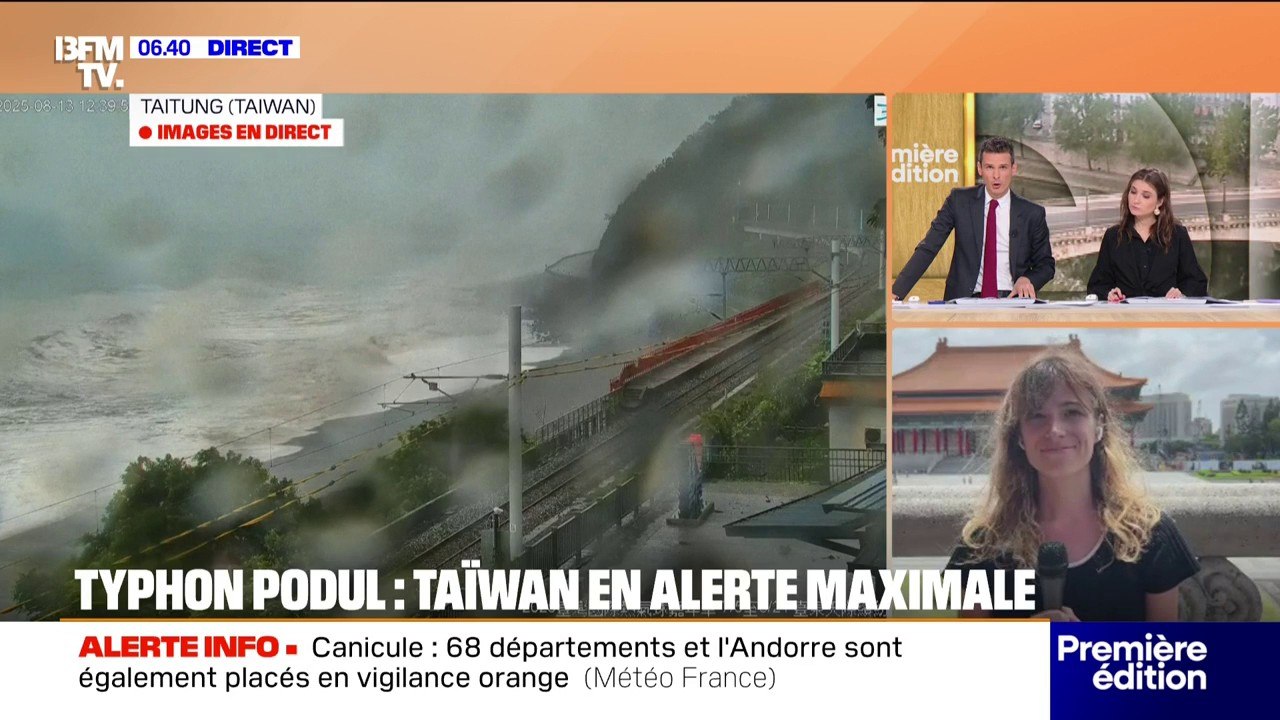 TaÏwan en alerte à l'approche du typhon Podul