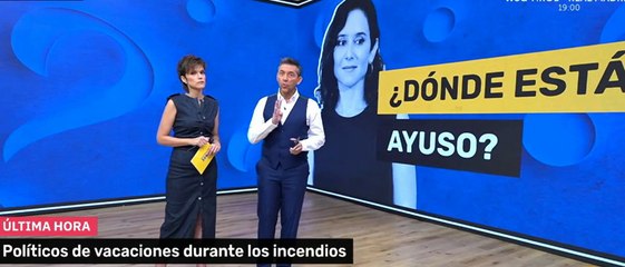 El vomitivo Javier Ruiz (TVE) hace méritos en la 'Brunete Pedrete' disparando contra Ayuso por la ola de incedios