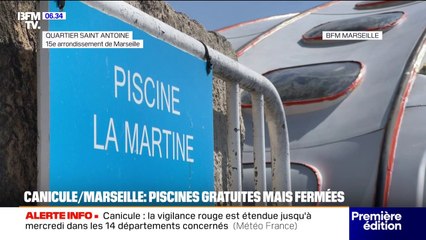 Marseille: les habitants exaspérés par des piscines gratuites fermées durant la canicule