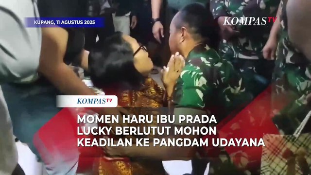 Tangis Haru! Ibu Prada Lucky Berlutut ke Pangdam Udayana Tuntut Keadilan Kematian Anaknya