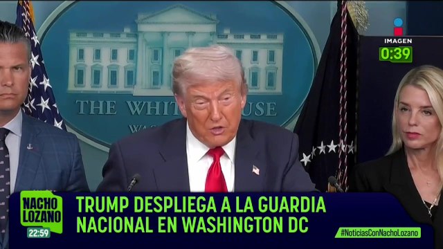 Donald Trump ordenó desplegar a la Guardia Nacional en Washington DC