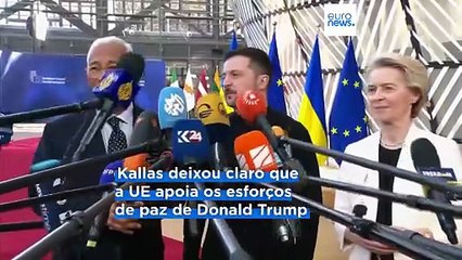UE pede "unidade transatlântica" antes da cimeira Trump-Putin no Alasca