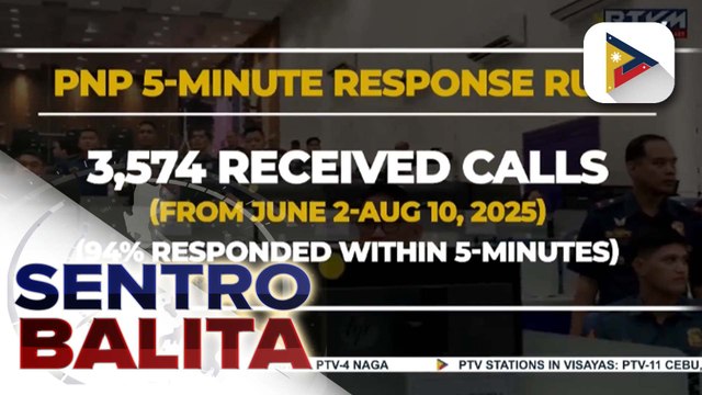 PBBM, iginiit ang kahalagahan ng mabilis na pagresponde ng Pulisya vs. kriminalidad; 94% ng mga tawag sa 911 hotline, narespondehan sa loob ng 5 minutes ayon sa PNP | ulat ni Harley Valbuena