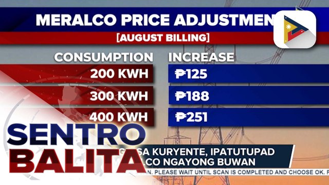 Taas-singil sa kuryente, ipatutupad ng Meralco ngayong buwan; Meralco, nagbabala sa publiko vs. 'refund' scam