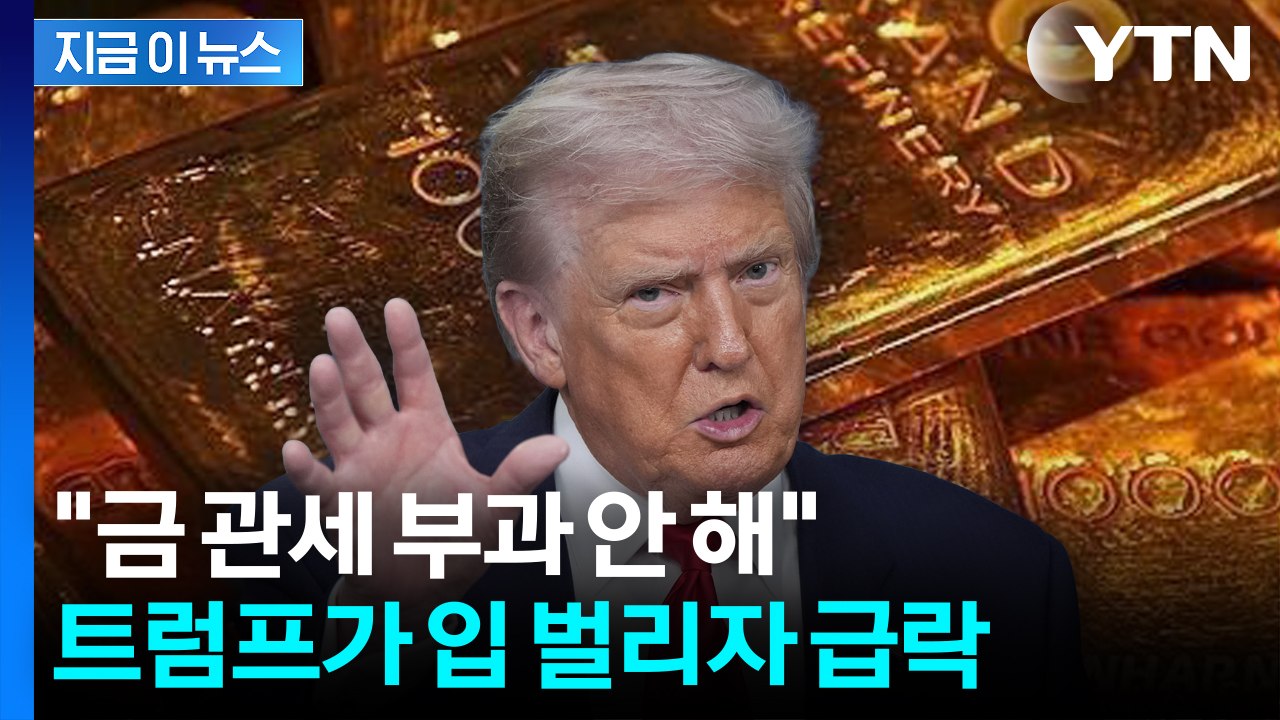 트럼프 "금에는 관세 없다" 발언에...금값 널뛰기 [지금이뉴스] / YTN