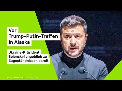 Vor Trump-Putin-Treffen in Alaska: Ukraine-Präsident Selenskyj angeblich zu Zugeständnissen bereit