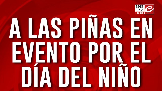 Festejaban el Día del Niño... ¡y terminaron todos a las trompadas!