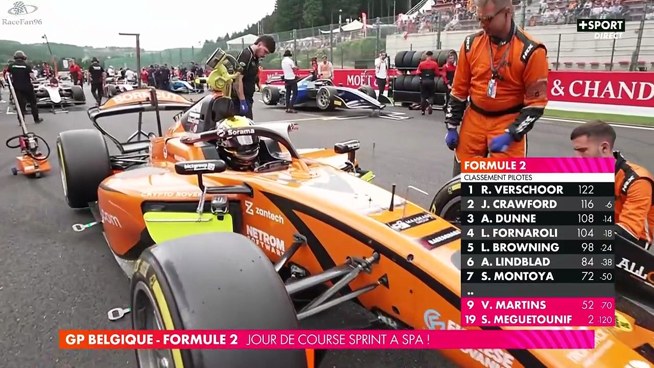 F2 2025_Manche 9_Circuit de Spa-Francorchamps(Belgique)_Course sprint (en français - Canal+ Sport - France) [RaceFan96]