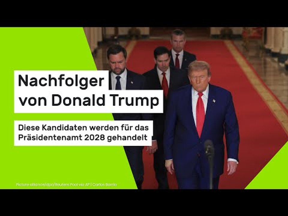 Nachfolger von Donald Trump: Diese Kandidaten werden für das Präsidentenamt 2028 gehandelt