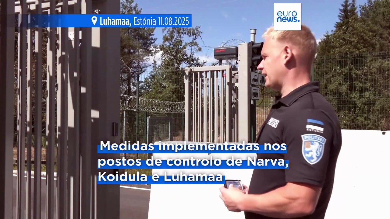 Estónia instalou portões e barreiras em todos os postos de controlo na fronteira com a Rússia