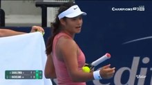 Emma Raducanu complains about crying child in crowd in narrow defeat at Cincinnati Open
