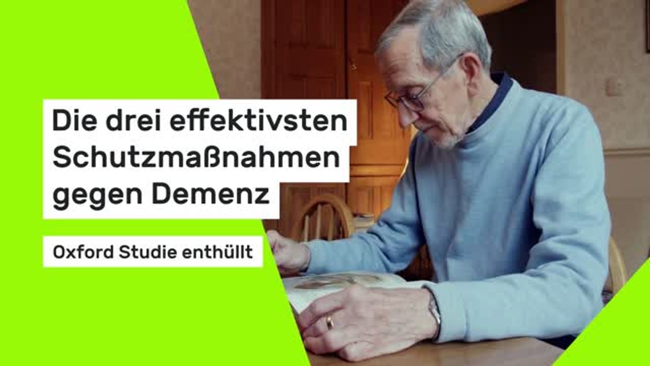 Oxford Studie: Das sind die drei effektivsten Schutzmaßnahmen gegen Demenz