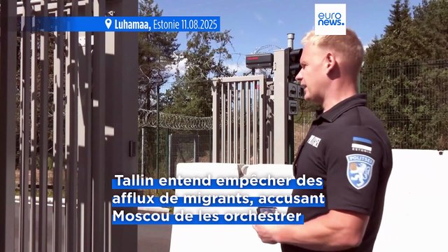 Estonie : des barrières métalliques aux postes-frontières avec la Russie