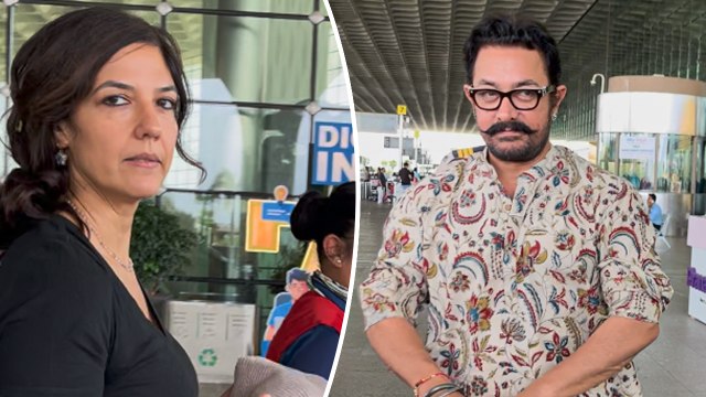 Aamir Khan Spotted With Girlfriend Gauri Spratt At Airport Before 'Coolie' Film Promotions