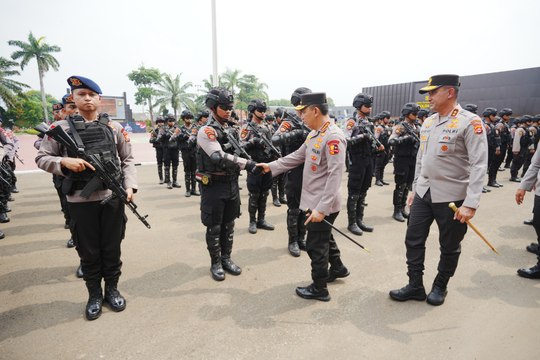 Kapolri Lepas Tim Patroli Maung Presisi Polda Banten